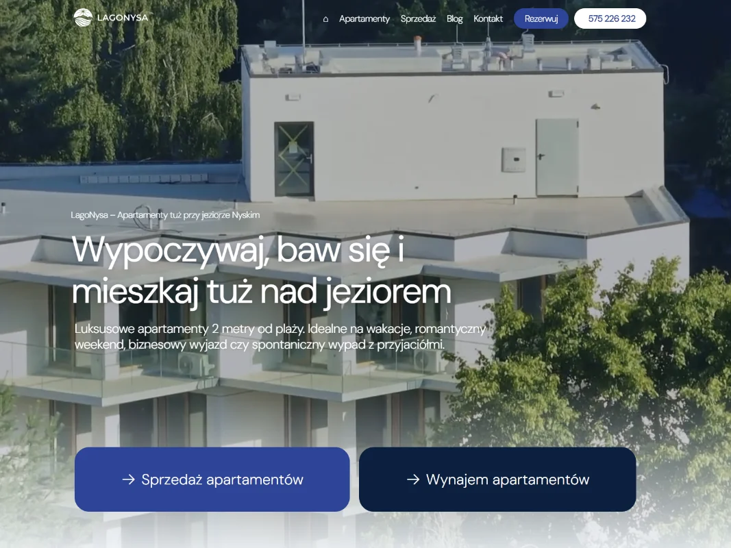 Lago Nysa apartamenty strona www